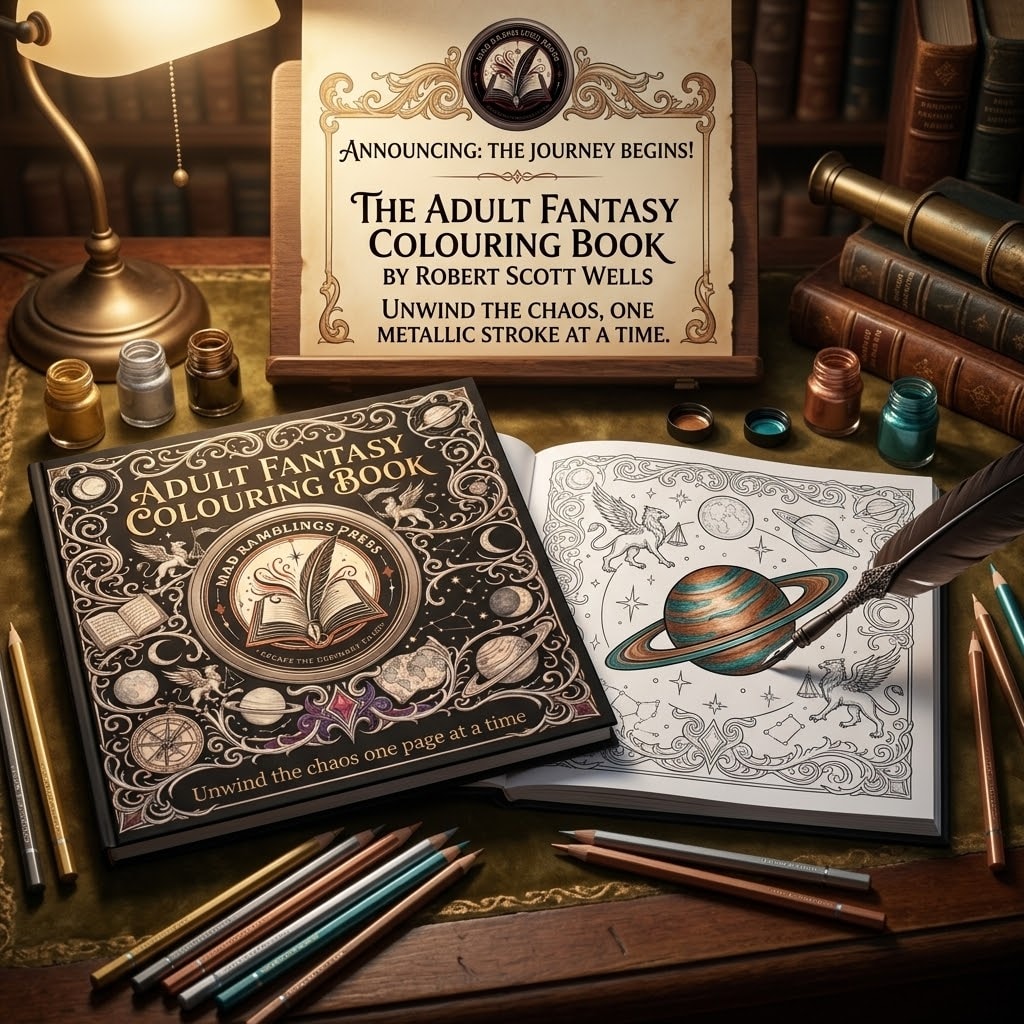 Mad Ramblings Press Adult Coloring Book cover